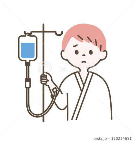 滴をしている男の子のイラスト 120234651