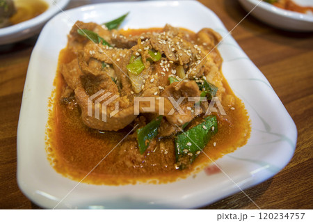 This is pork bulgogi, a delicious Korean dish. This is pork bulgogi, a delicious Korean dish. 120234757
