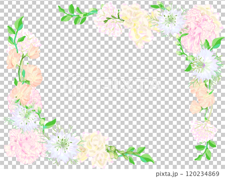 柔和的粉彩框架 120234869