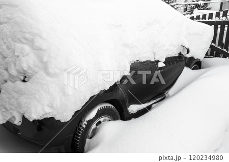 Car under the snow Car under the snow 120234980