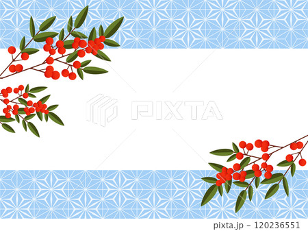 和柄の背景 和柄の背景 120236551