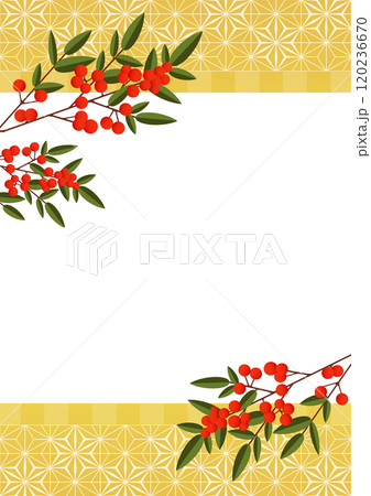 和柄の背景 和柄の背景 120236670
