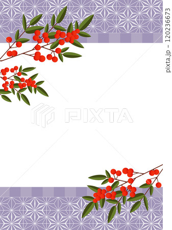 和柄の背景 和柄の背景 120236673