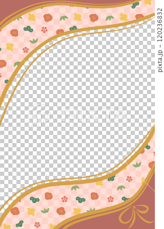 新年框架2粉紅色垂直 120236832