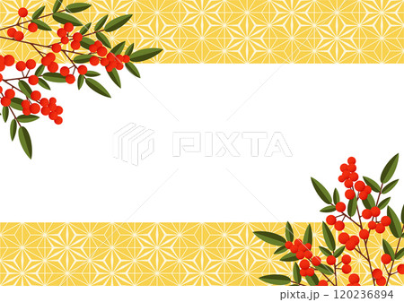 和柄の背景 和柄の背景 120236894