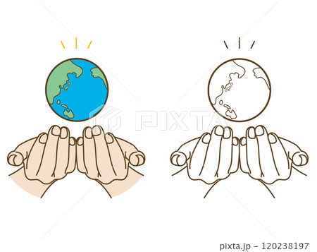地球を掬う手 120238197