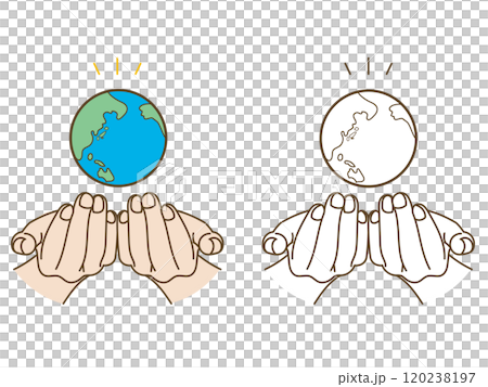 地球を掬う手 120238197