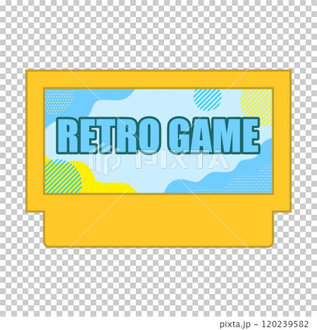 レトロゲームソフトのイメージ イエロー 120239582
