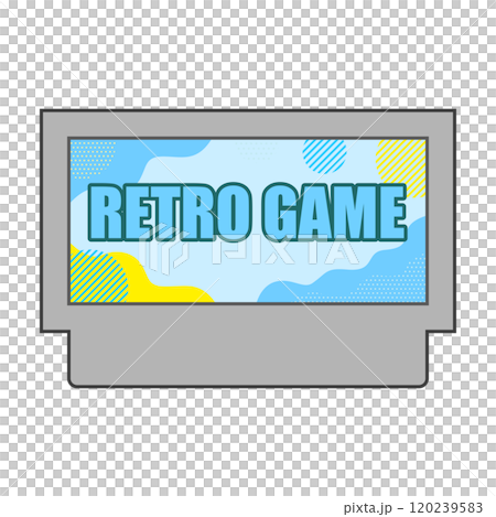 レトロゲームソフトのイメージ グレー 120239583