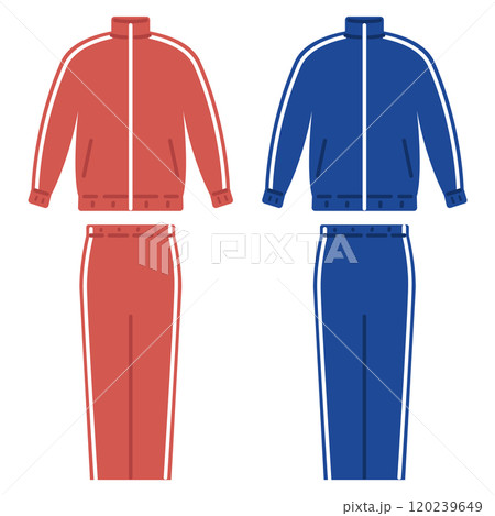 ジャージのイラストセット 120239649