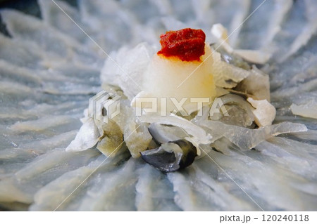 山口県のふぐ(ふく)刺し 山口県のふぐ(ふく)刺し 120240118