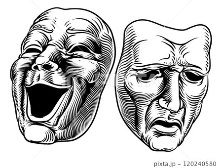 Theater Or Theatre Drama Comedy And Tragedy Masks Theater Or Theatre Drama Comedy And Tragedy Masks 120240580
