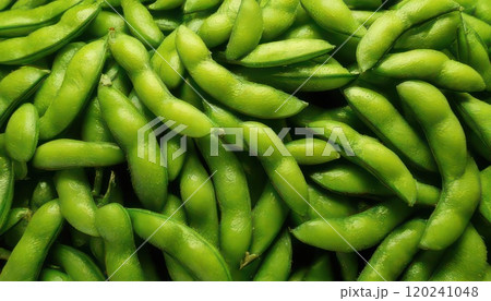 《AI画像》たくさんの枝豆 120241048