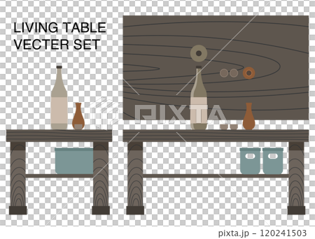 簡單的「生活桌」向量圖 簡單的「生活桌」向量圖 120241503