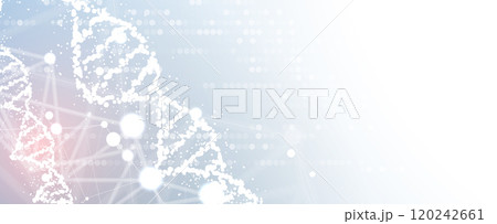 Minimalistic DNA abstract vector background. Biotechnology and science research Minimalistic DNA abstract vector background. Biotechnology and science research 120242661
