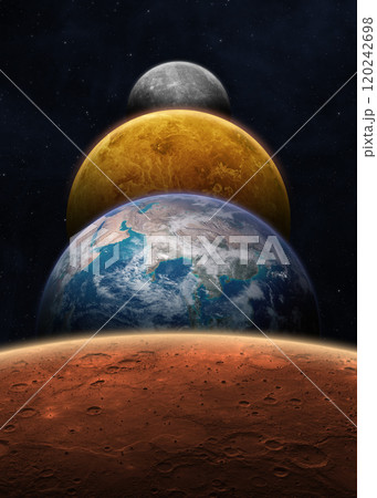 Planetary parade: Four planets set to align. 120242698