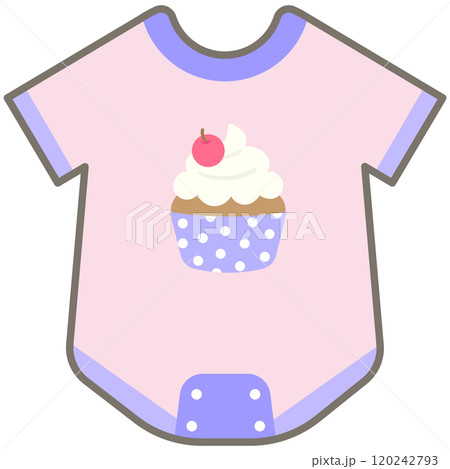 Kid Hand Drawn Cute and Colorful Baby Elements cherry cupcake romper Kid Hand Drawn Cute and Colorful Baby Elements cherry cupcake romper 120242793