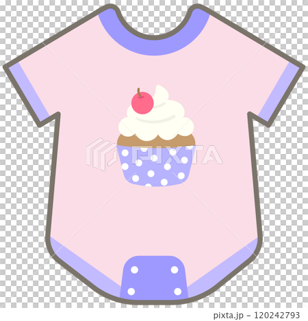 Kid Hand Drawn Cute and Colorful Baby Elements cherry cupcake romper Kid Hand Drawn Cute and Colorful Baby Elements cherry cupcake romper 120242793