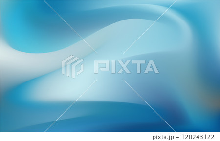 Abstract Blue Gradient Background. Smooth fluid waves 120243122