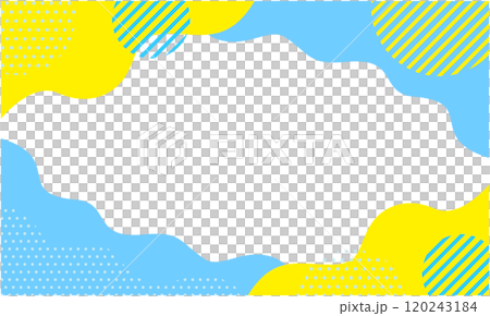 Pop geometric pattern background material 03 Light blue, blue, yellow Pop geometric pattern background material 03 Light blue, blue, yellow 120243184