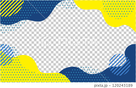 Pop geometric pattern background material 04 blue yellow 120243189