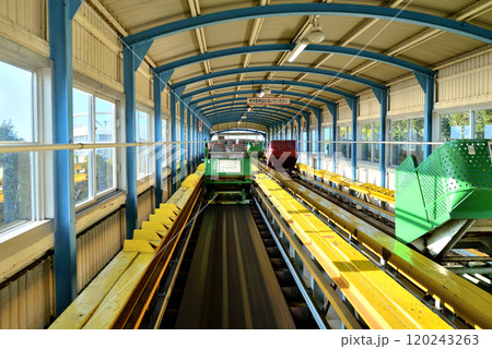 大きく揺れ、乗り心地の悪さが人気のアトラクション須磨浦山上遊園の「カーレーター」です 大きく揺れ、乗り心地の悪さが人気のアトラクション須磨浦山上遊園の「カーレーター」です 120243263