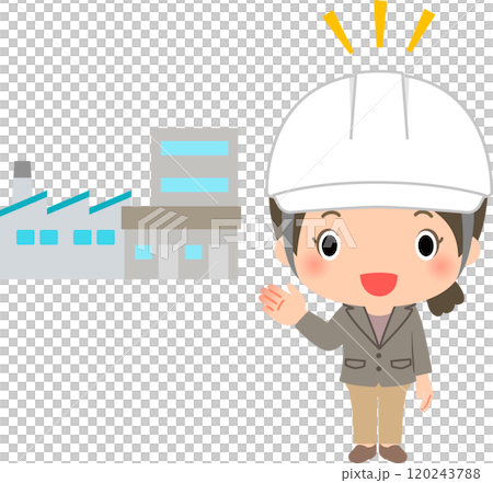 女員工參觀工廠、參觀工廠 120243788