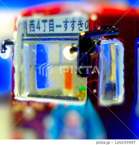 鉄道模型の運転台塗装風景 120243997