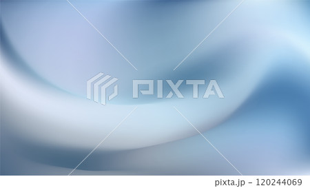 Soft holographic gradient background. Blue elegant curves 120244069
