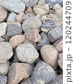 Macro photo of sea sand and stone texture 120244709