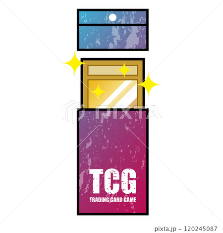 トレーディングカード パックに入ったレアカードのイメージ トレーディングカード パックに入ったレアカードのイメージ 120245087