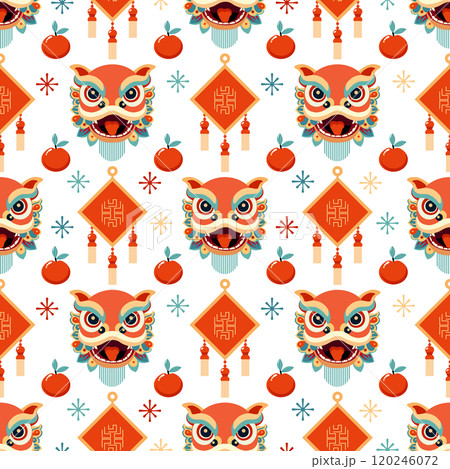 Pattern Chinese New Year Asian Tradition Oriental Pattern Chinese New Year Asian Tradition Oriental 120246072