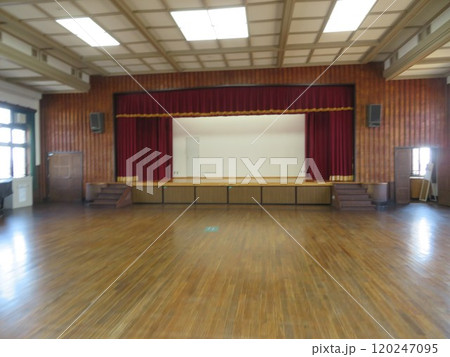 学校 体育館 舞台 学校 体育館 舞台 120247095