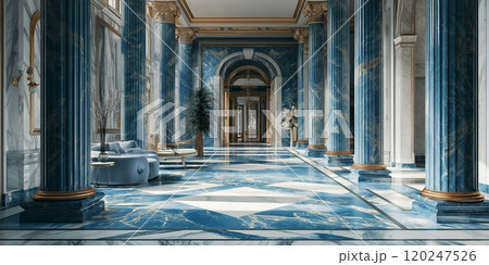 Palace interior background columns hall 120247526