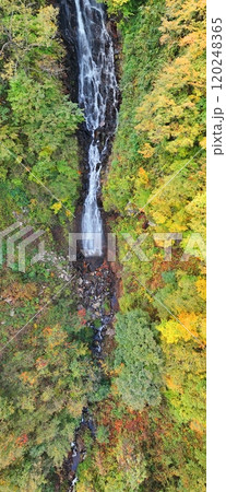 紅葉の宮城蔵王　空撮 120248365