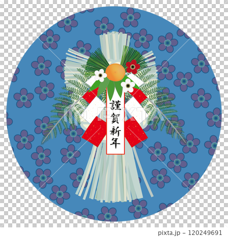 圓形裝飾背景石人裝飾插畫 120249691