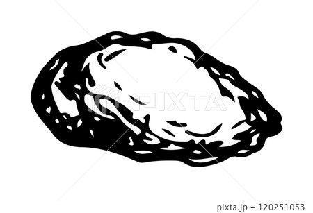 Vector drawing. Small Asteroid in the sky 120251053