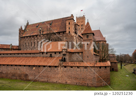 The Castle of the Teutonic Order in Malbork in the Pomerania region, Poland. This is the largest castle in the world measured by land area and a UNESCO World Heritage Site 120251230