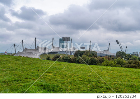 Stadium of the Olympiapark in Munich, Germany, is an Olympic Park which was constructed for the 1972 Summer Olympics Stadium of the Olympiapark in Munich, Germany, is an Olympic Park which was constructed for the 1972 Summer Olympics 120252234