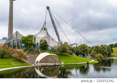 Stadium of the Olympiapark in Munich, Germany, is an Olympic Park which was constructed for the 1972 Summer Olympics Stadium of the Olympiapark in Munich, Germany, is an Olympic Park which was constructed for the 1972 Summer Olympics 120252242