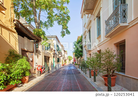 Colorful building in Athens, Greece 120253041