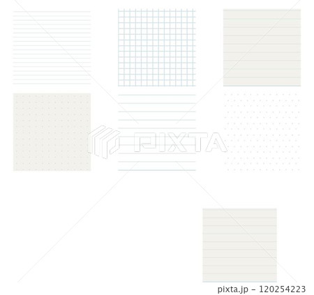 Grid empty background, square, line dot graph paper, school math sheet, grid paper sheet. Memo list, bullet journal list blank, architectural graph 120254223