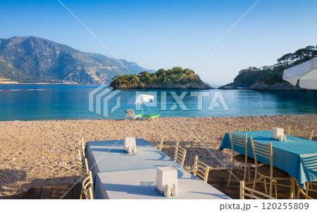 Beautiful sunset view of Oludeniz Beach in Turkey 120255809