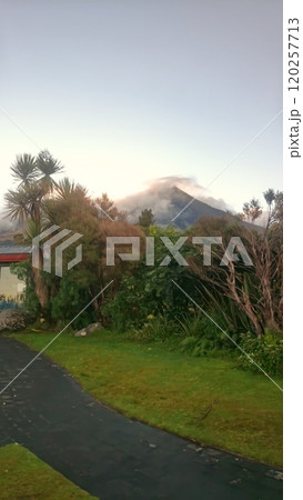 Mount Taranaki in Egmont National Park New Zealand Photo Mount Taranaki in Egmont National Park New Zealand Photo 120257713