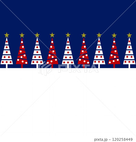 クリスマスツリー　ホワイトスペース 120258449