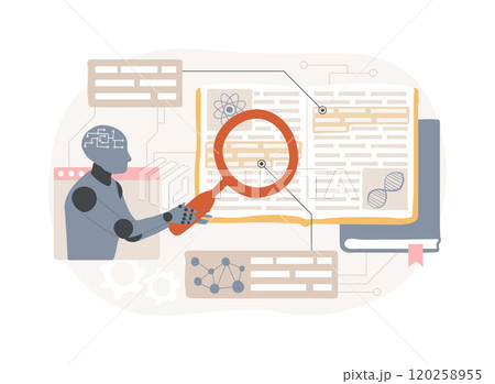 AI-Analyzed Scientific Literature abstract concept vector illustration. AI-Analyzed Scientific Literature abstract concept vector illustration. 120258955