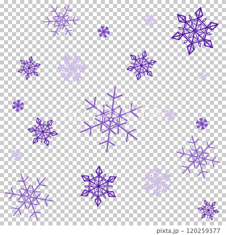 Purple snowflakes Purple snowflakes 120259377