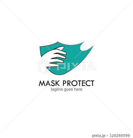 Face Mask Logo Design Vector Face Mask Logo Design Vector 120260599