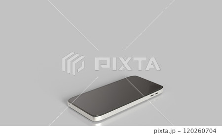 The smart phone on white background for technology concept 3d rendering. 120260704