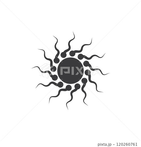 Sperm / Spermatozoa vector logo template Sperm / Spermatozoa vector logo template 120260761